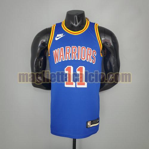 maglia uomo thompson 75° anniversario golden state warriors blu 11