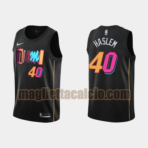 maglia uomo udonis haslem 2021-22 city edition miami heat nero 40