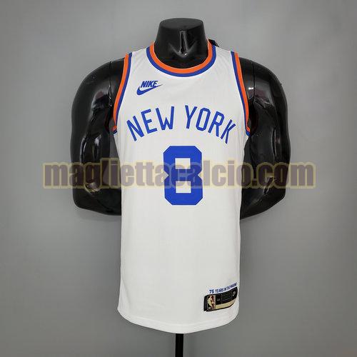 maglia uomo walker 75° anniversario new york knicks bianco 8