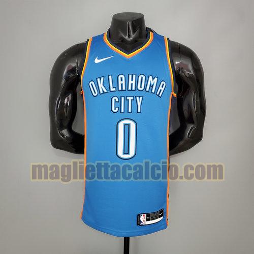 maglia uomo westbrook oklahoma city thunder blu 0