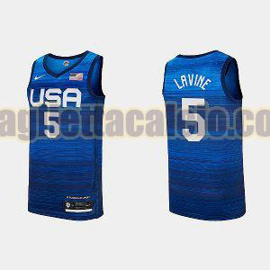 maglia uomo zach lavine 2021 tokyo usa blu navy 5