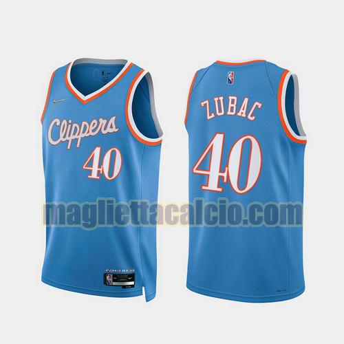 maglia uomo zubac 2022 city edition 75th anniversary edition los angeles clippers blu 40