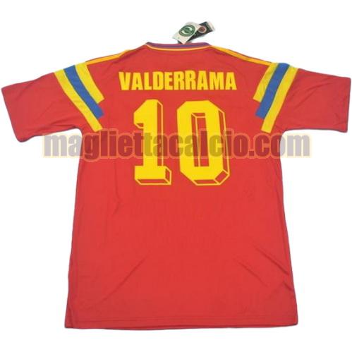 maglia valderrama 10 colombia uomo prima divisa 1990