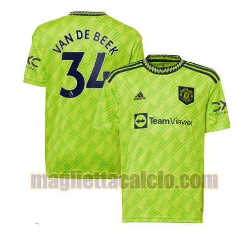 maglia van de beek 34 manchester united uomo terza 2022-2023