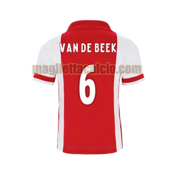 maglia van de beek 6 ajax uomo prima 2020-2021