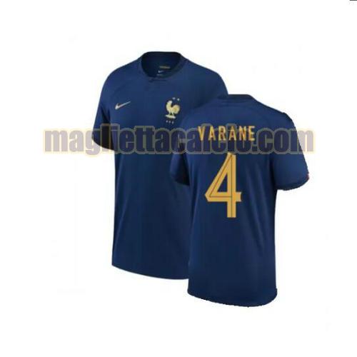 maglia varane 4 francia uomo prima 2022