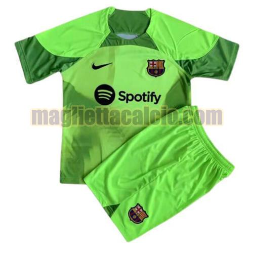 maglia verde barcellona bambino portiere 2022-2023