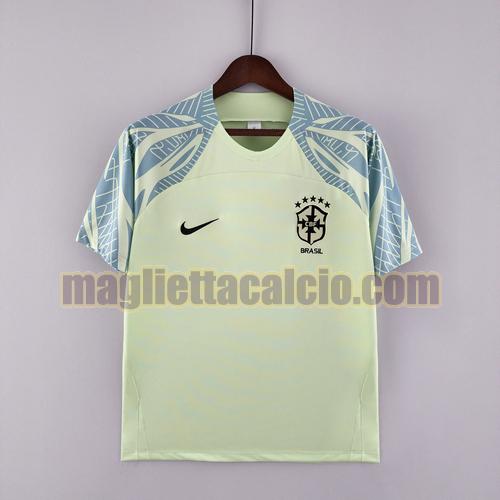 maglia verde chiaro brasile uomo training 2022-2023