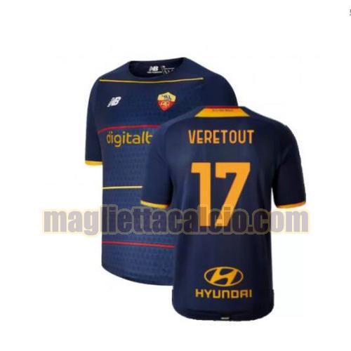 maglia veretout 17 as roma uomo 4th 2021-2022