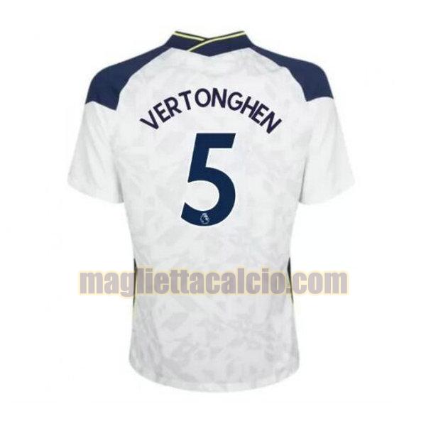 maglia vertonghen 5 tottenham hotspur uomo priemra 2020-2021