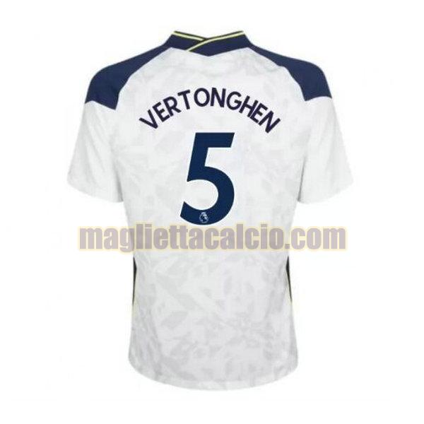 maglia vertonghen 5 tottenham hotspur uomo prima 2020-2021