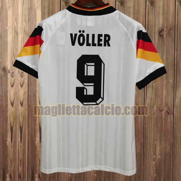 maglia voller 9 germania uomo bianca prima divisa 1992