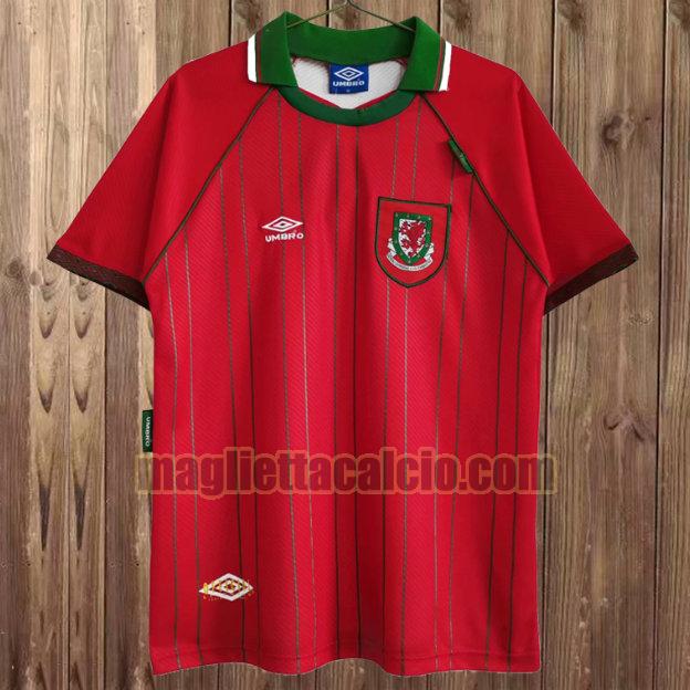 maglia wales rosso prima 1994-1996