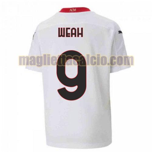 maglia weah 9 ac milan uomo seconda 2020-2021