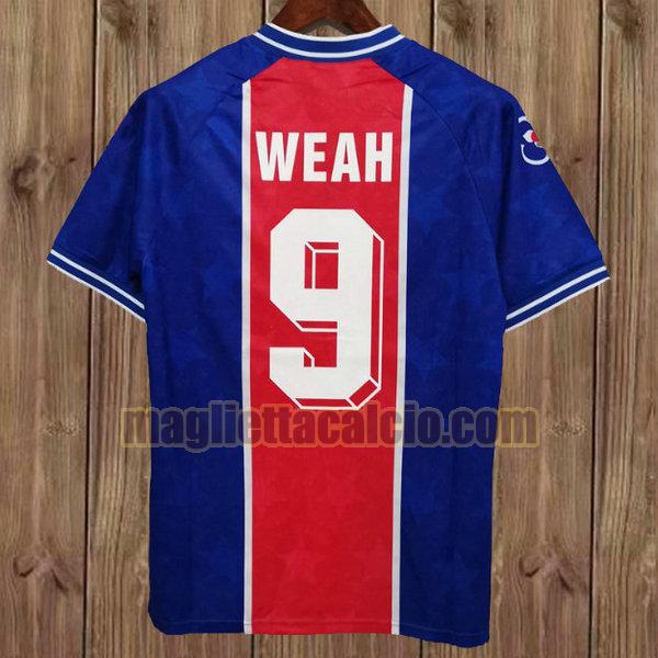 maglia weah 9 psg blu prima 1994-1995
