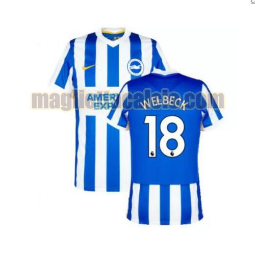 maglia welbeck 18 brighton uomo prima 2021-2022