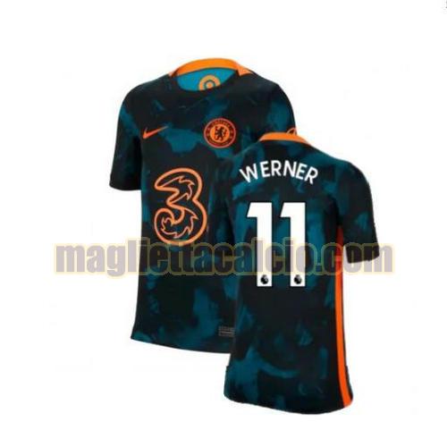 maglia werner 11 chelsea uomo terza 2021-2022