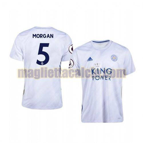 maglia wes morgan 5 leicester city uomo seconda 2020-2021