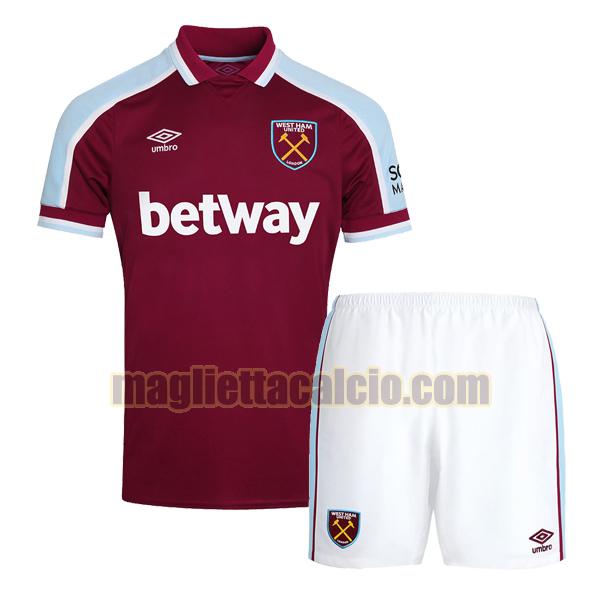 maglia west ham bambino prima 2021-2022