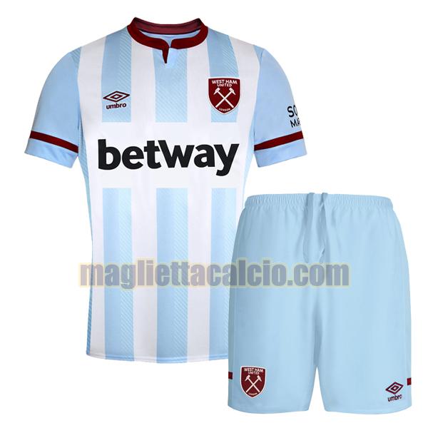 maglia west ham bambino seconda 2021-2022