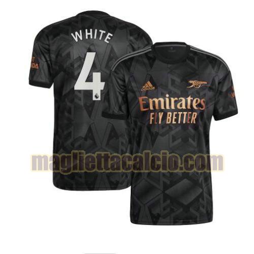 maglia white 4 arsenal uomo seconda 2022-2023