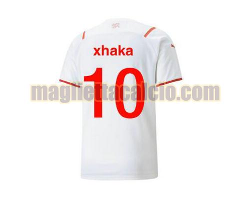 maglia xhaka 10 svizzera uomo seconda 2021-2022