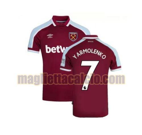 maglia yarmolenko 7 west ham united uomo prima 2021-2022
