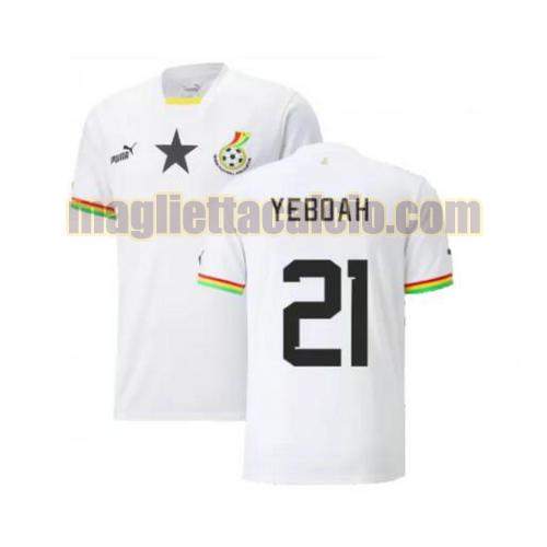 maglia yeboah 21 ghana uomo prima 2022