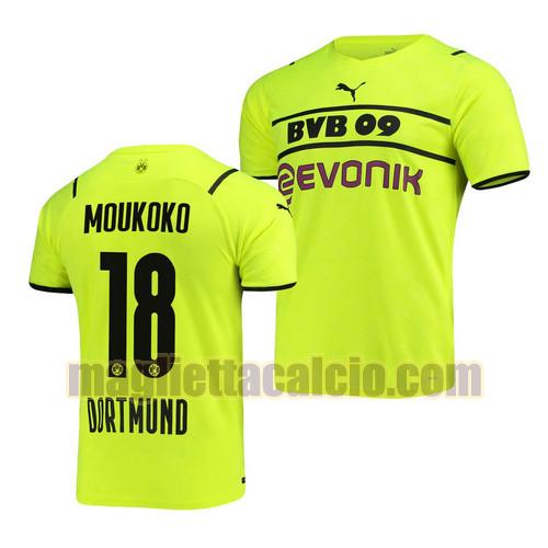 maglia youssoufa moukoko 18 borussia dortmund uomo terza 2021-2022