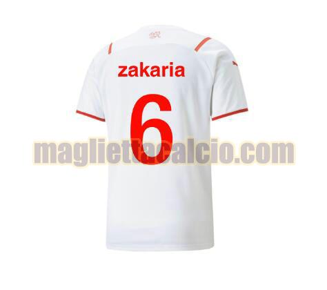 maglia zakaria 6 svizzera uomo seconda 2021-2022