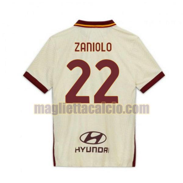 maglia zaniolo 22 as roma uomo seconda 2020-2021