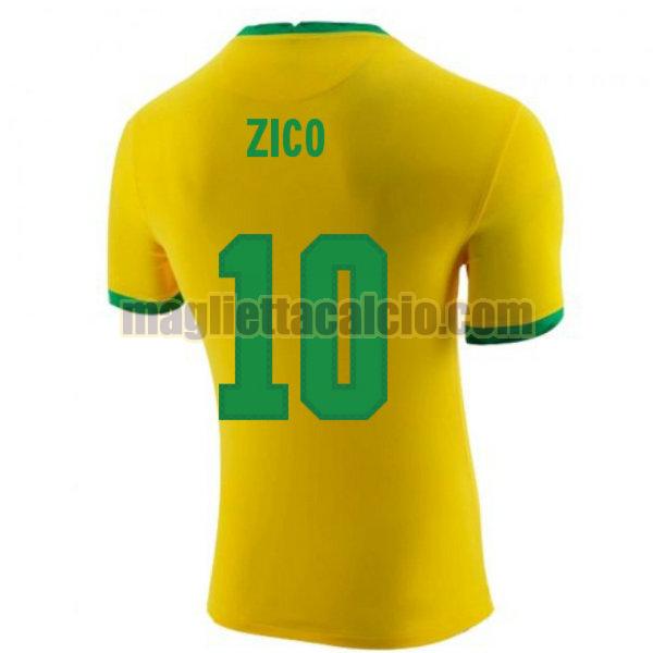 maglia zico 10 brasile uomo prima 2020-2021