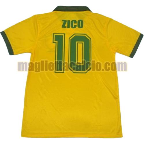 maglia zico 10 brasile uomo prima divisa 1988
