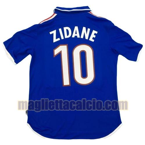 maglia zidane 10 francia uomo prima divisa 2000