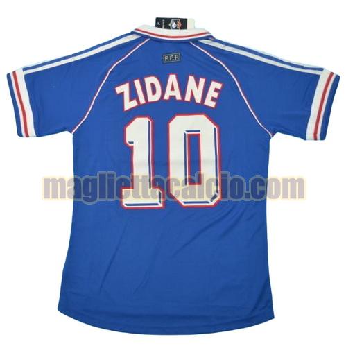 maglia zidane 10 francia uomo prima divisa coppa del mondo 1998