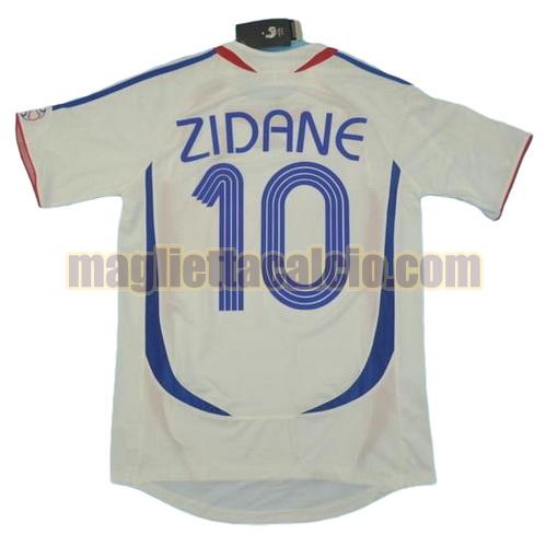 maglia zidane 10 francia uomo seconda divisa coppa del mondo 2006