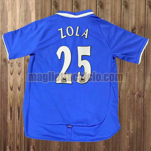 maglia zola 25 chelsea uomo blu prima divisa 2001-2003