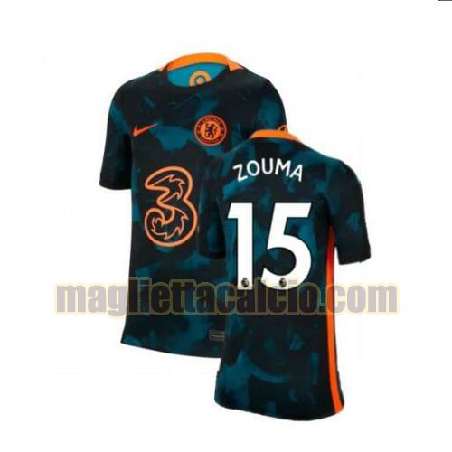 maglia zouma 15 chelsea uomo terza 2021-2022