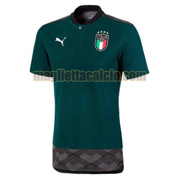 maglietta polo italia uomo verde 2020-2021