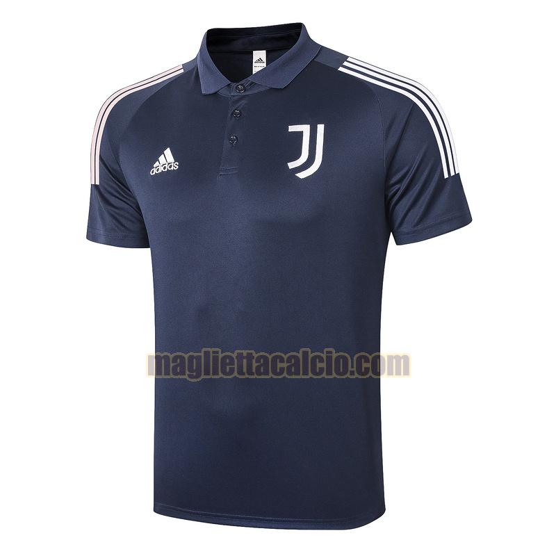 magliette polo calcio juventus uomo blu 2020-2021