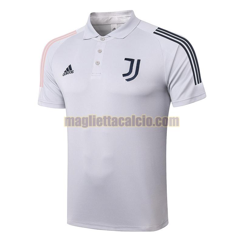 magliette polo calcio juventus uomo grigio 2020-2021