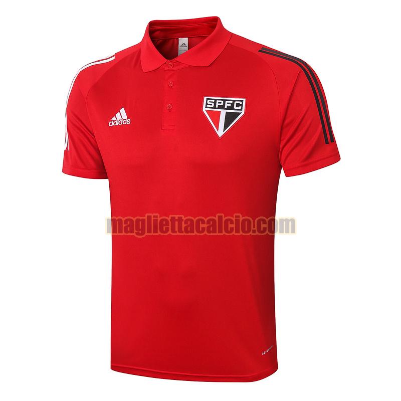 magliette polo calcio san paolo uomo rosso 2020-2021