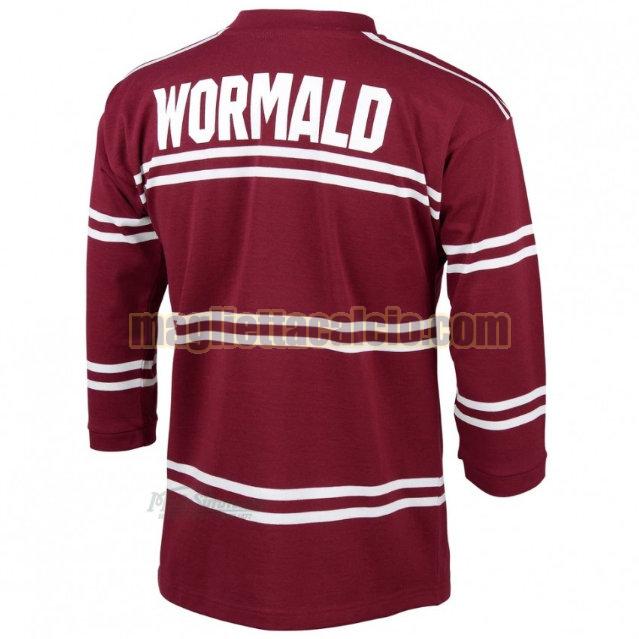 mancia lunga maglia rugby calcio viola manly warringah sea eagles uomo prima 1987