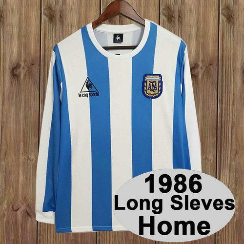 manica lunga maglia argentina uomo prima 1986