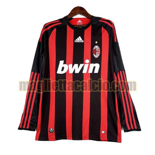 manica lunga maglia prima ac milan uomo 2008-2009