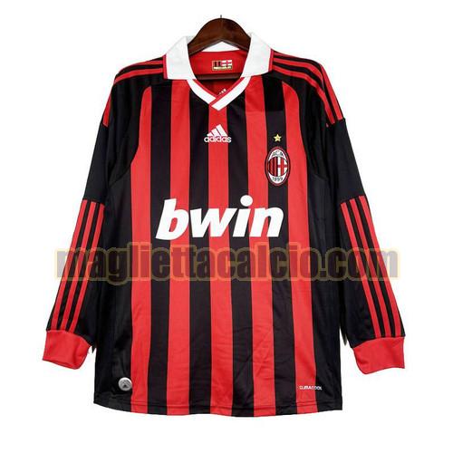 manica lunga maglia prima ac milan uomo 2009-2010