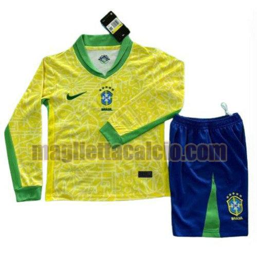 manica lunga maglia prima brasile uomo 2024