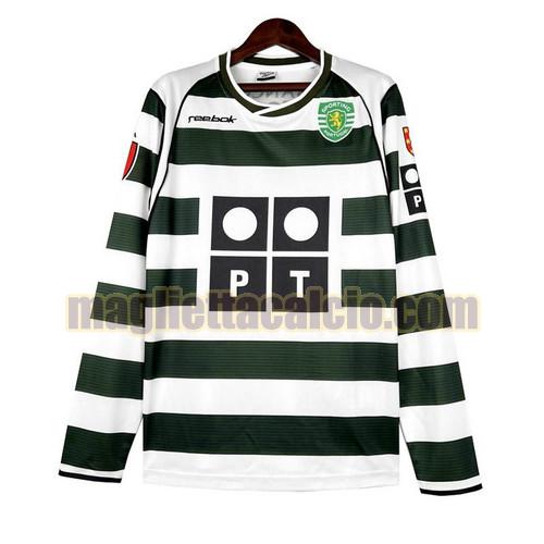 manica lunga maglia prima sporting lisbona uomo 2001-2003