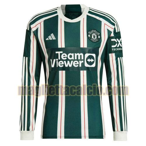 manica lunga maglia seconda manchester united uomo 2023-2024