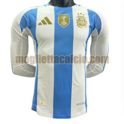 manica lunga player version maglia prima argentina uomo 2024